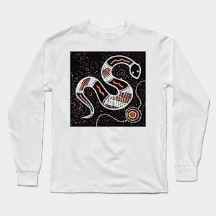 Aboriginal Art - Snake 2 Long Sleeve T-Shirt